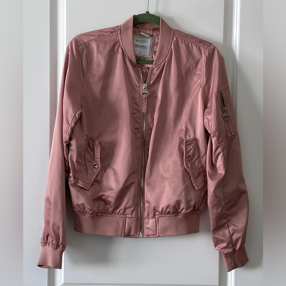 Alcott Pink Bomber Jacket Sz M